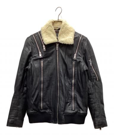 【ほぼ未使用品】激安特価中❣️❣️DIESEL/ディーゼル ライダースジャケット 中古・古着通販】DIESEL (ディーゼル) ボア襟ライダースジャケット