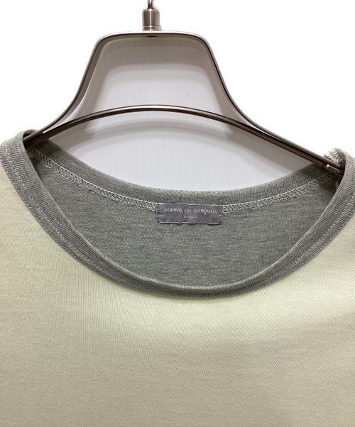 COMME des GARCONS HOMME（コムデギャルソン オム）COMME des GARCONS HOMME (コムデギャルソン オム) バイカラーロゴTシャツ グレー サイズ:FREEの古着・服飾アイテム