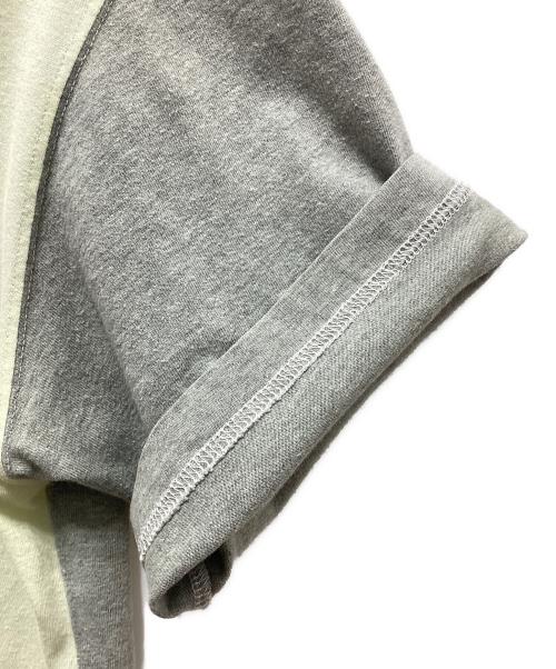 COMME des GARCONS HOMME（コムデギャルソン オム）COMME des GARCONS HOMME (コムデギャルソン オム) バイカラーロゴTシャツ グレー サイズ:FREEの古着・服飾アイテム