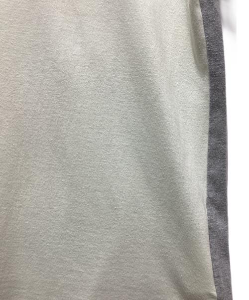 COMME des GARCONS HOMME（コムデギャルソン オム）COMME des GARCONS HOMME (コムデギャルソン オム) バイカラーロゴTシャツ グレー サイズ:FREEの古着・服飾アイテム