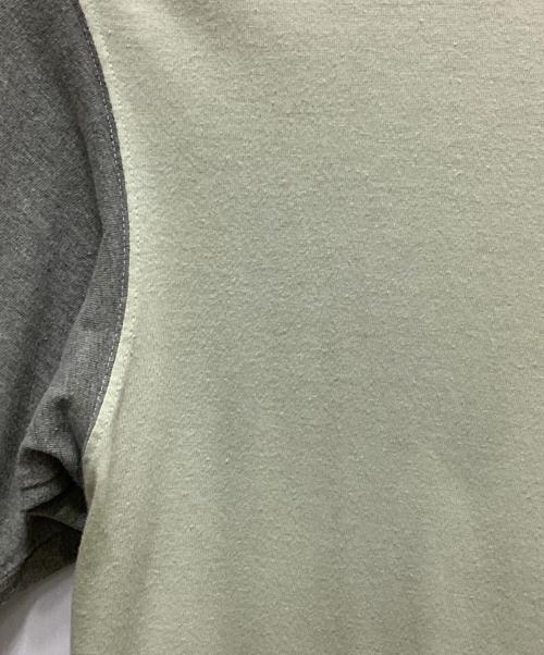 COMME des GARCONS HOMME（コムデギャルソン オム）COMME des GARCONS HOMME (コムデギャルソン オム) バイカラーロゴTシャツ グレー サイズ:FREEの古着・服飾アイテム