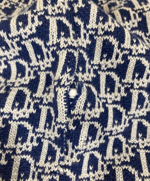 Christian Dior（クリスチャン ディオール）Christian Dior (クリスチャン ディオール) トロッター柄ニットベスト ブルー サイズ:Ｍの古着・服飾アイテム