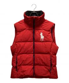 POLO RALPH LAUREN（ポロ・ラルフローレン）の古着「ダウンベスト」｜レッド