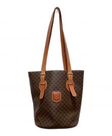 CELINE（セリーヌ）の古着「マカダム柄トートバッグ」｜ブラウン