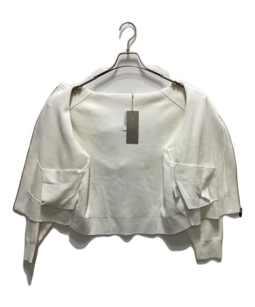 theory luxe（セオリーリュクス）theory luxe (セオリーリュクス) Fulton Keely Cardigan ホワイト サイズ:M 未使用品の古着・服飾アイテム