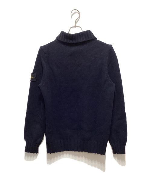 STONE ISLAND（ストーンアイランド）STONE ISLAND (ストーンアイランド) ショールカラーニット ネイビー サイズ:Lの古着・服飾アイテム