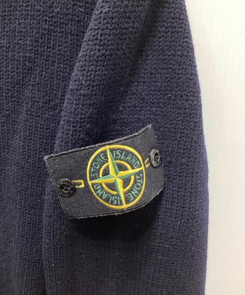 STONE ISLAND（ストーンアイランド）STONE ISLAND (ストーンアイランド) ショールカラーニット ネイビー サイズ:Lの古着・服飾アイテム