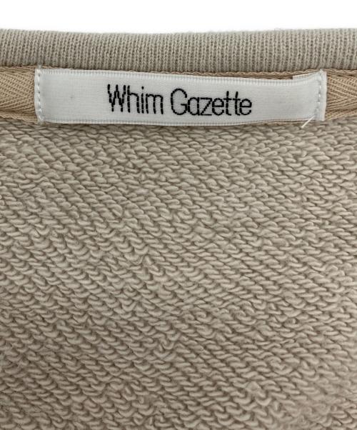 Whim Gazette（ウィムガゼット）Whim Gazette (ウィムガゼット) スウェットVネックプルオーバー２ ベージュ サイズ:Freeの古着・服飾アイテム