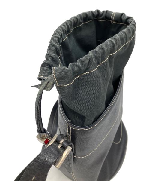 BALLY（バリー）BALLY (バリー) バケツ型ショルダーバッグ ブラックの古着・服飾アイテム