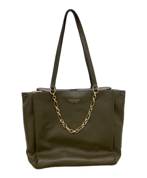 Kate Spade（ケイトスペード）Kate Spade (ケイトスペード) カーライル ラージ トート グリーンの古着・服飾アイテム