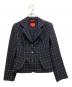 Vivienne Westwood RED LABEL（ヴィヴィアンウエストウッドレッドレーベル）の古着「チェックテーラードジャケット」｜ネイビー