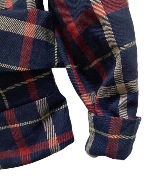 Vivienne Westwood RED LABEL（ヴィヴィアンウエストウッドレッドレーベル）Vivienne Westwood RED LABEL (ヴィヴィアンウエストウッドレッドレーベル) チェック柄ライダースジャケット ネイビー×レッド サイズ:2の古着・服飾アイテム