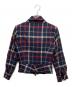 Vivienne Westwood RED LABEL (ヴィヴィアンウエストウッドレッドレーベル) チェック柄ライダースジャケット ネイビー×レッド サイズ:2：20000円
