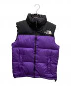 THE NORTH FACEザ ノース フェイス）の古着「Nuptse Vest」｜パープル×ブラック