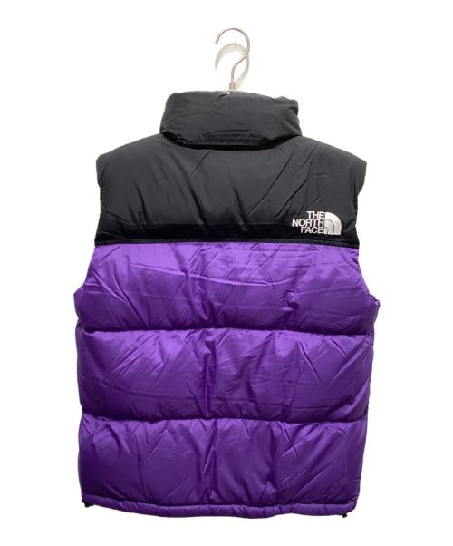 THE NORTH FACE（ザ ノース フェイス）THE NORTH FACE (ザ ノース フェイス) Nuptse Vest パープル×ブラック サイズ:Lの古着・服飾アイテム
