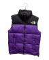 THE NORTH FACE（ザ ノース フェイス）の古着「Nuptse Vest」｜パープル×ブラック