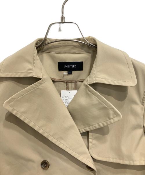 UNTITLED（アンタイトル）UNTITLED (アンタイトル) タスランショートトレンチコート ベージュ サイズ:Ｓ 未使用品の古着・服飾アイテム