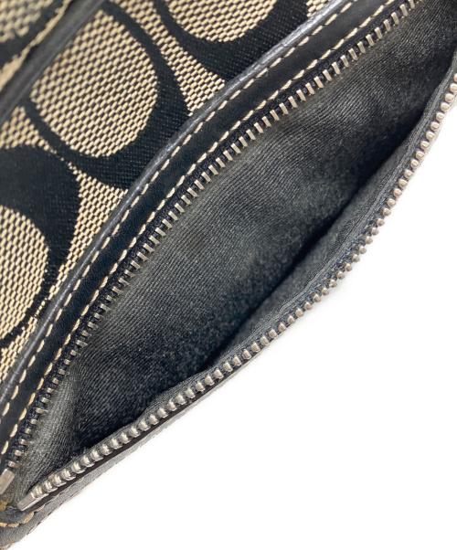 COACH（コーチ）COACH (コーチ) シグネチャーショルダーバッグ ブラックの古着・服飾アイテム