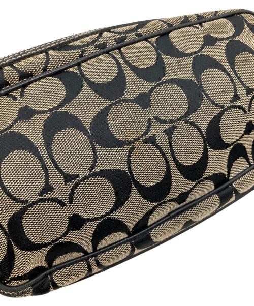 COACH（コーチ）COACH (コーチ) シグネチャーショルダーバッグ ブラックの古着・服飾アイテム