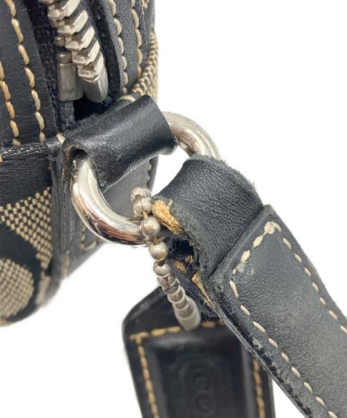COACH（コーチ）COACH (コーチ) シグネチャーショルダーバッグ ブラックの古着・服飾アイテム