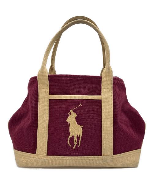 RALPH LAUREN（ラルフローレン）RALPH LAUREN (ラルフローレン) トートバッグ レッドの古着・服飾アイテム
