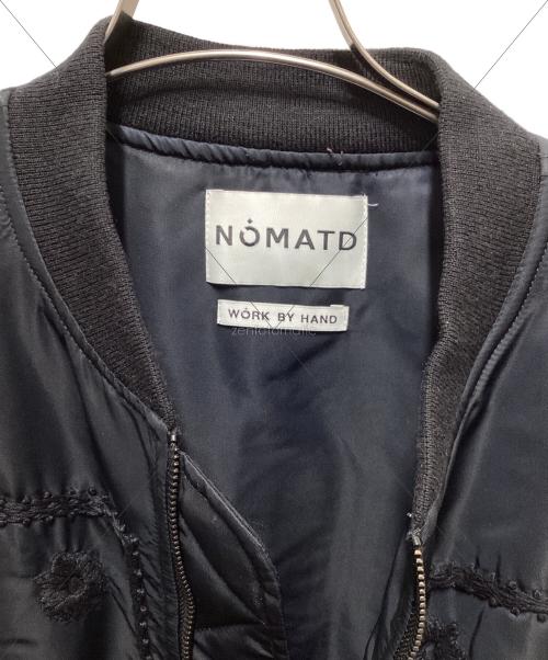 NOMA t.d.（ノーマティーディー）NOMA t.d. (ノーマティーディー) BANDANA HAND EMBROIDERY FLIGHT JACKET ブラック サイズ:3の古着・服飾アイテム