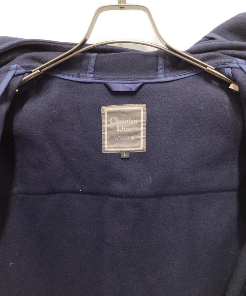 Christian Dior MONSIEUR（クリスチャンディオールムッシュ）Christian Dior MONSIEUR (クリスチャンディオールムッシュ) ダッフルコート ネイビー サイズ:Lの古着・服飾アイテム