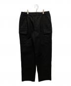 Graphpaperグラフペーパー）の古着「Double Plain Weave Easy Militrary Pants」｜ブラック