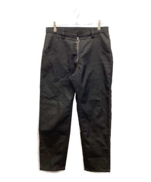 UNUSED（アンユーズド）UNUSED (アンユーズド) ウールサージ ジップパンツ ブラック サイズ:下記参照の古着・服飾アイテム