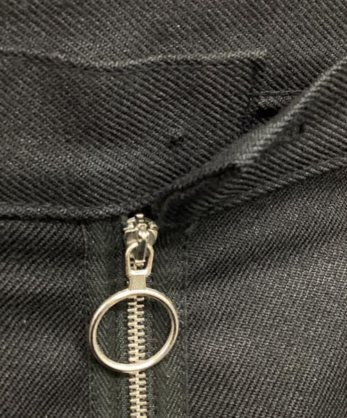 UNUSED（アンユーズド）UNUSED (アンユーズド) ウールサージ ジップパンツ ブラック サイズ:下記参照の古着・服飾アイテム