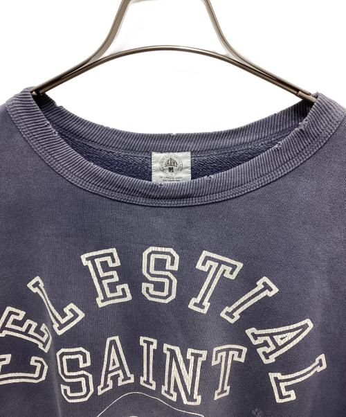 SAINT MICHAEL（セントマイケル）SAINT MICHAEL (セントマイケル) SKULL USED CREW NECK SWEAT ネイビー サイズ:XLの古着・服飾アイテム