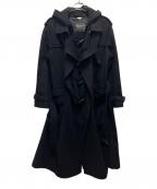 COMME des GARCONS HOMME PLUSコムデギャルソンオムプリュス）の古着「ウールダッフルコート」｜ブラック