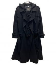 COMME des GARCONS HOMME PLUS（コムデギャルソンオムプリュス）の古着「ウールダッフルコート」｜ブラック