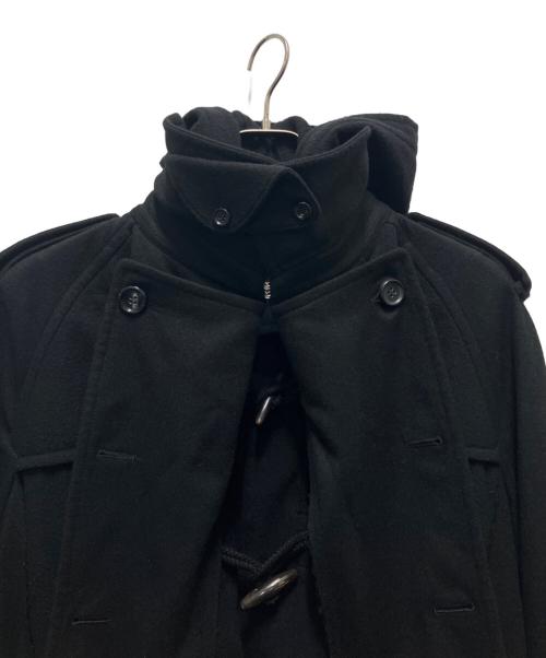 COMME des GARCONS HOMME PLUS（コムデギャルソンオムプリュス）COMME des GARCONS HOMME PLUS (コムデギャルソンオムプリュス) ウールダッフルコート ブラック サイズ:Sの古着・服飾アイテム