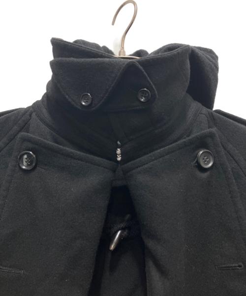 COMME des GARCONS HOMME PLUS（コムデギャルソンオムプリュス）COMME des GARCONS HOMME PLUS (コムデギャルソンオムプリュス) ウールダッフルコート ブラック サイズ:Sの古着・服飾アイテム