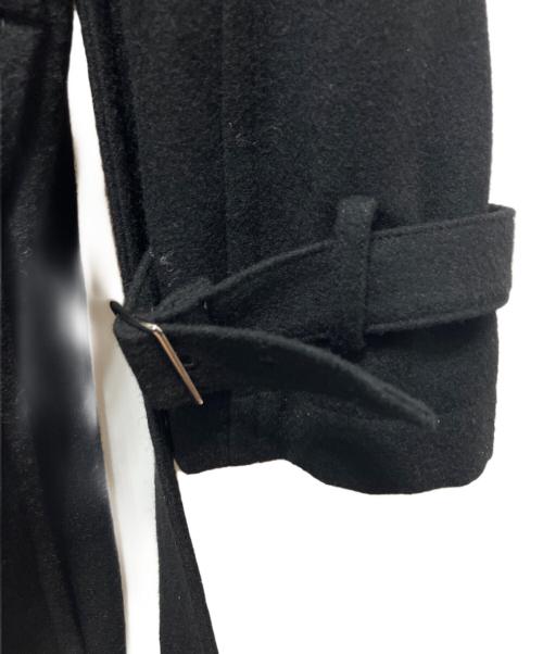 COMME des GARCONS HOMME PLUS（コムデギャルソンオムプリュス）COMME des GARCONS HOMME PLUS (コムデギャルソンオムプリュス) ウールダッフルコート ブラック サイズ:Sの古着・服飾アイテム