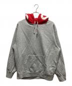 SUPREMEシュプリーム）の古着「CONTRAST HOODED SWEATSHIRT」｜グレー