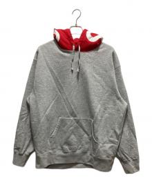 SUPREME（シュプリーム）の古着「CONTRAST HOODED SWEATSHIRT」｜グレー