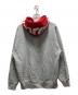 SUPREME (シュプリーム) CONTRAST HOODED SWEATSHIRT グレー サイズ:L：18000円