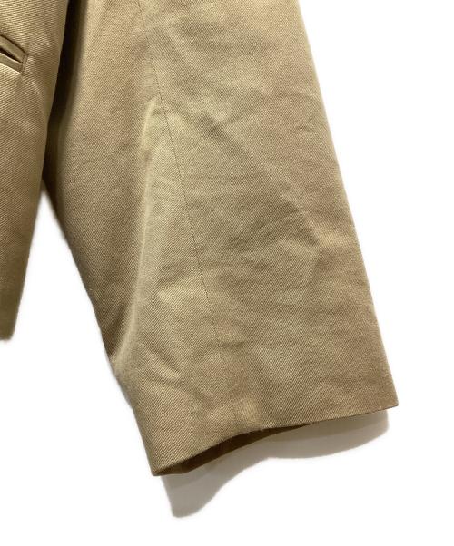 AURALEE（オーラリー）AURALEE (オーラリー) SUPER FINE WOOL COTTON TWILL SHAWL COLLAR JACKET ブラウン サイズ:4の古着・服飾アイテム