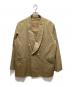 AURALEE（オーラリー）の古着「SUPER FINE WOOL COTTON TWILL SHAWL COLLAR JACKET」｜ブラウン