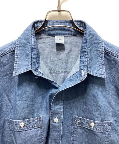 OVY（オヴィー）OVY (オヴィー) Selvedge Chambray Shirt インディゴ サイズ:XLの古着・服飾アイテム