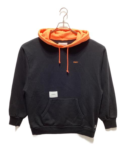 WTAPS（ダブルタップス）WTAPS (ダブルタップス) SWITCH/SWEATSHIRT ブラック×オレンジ サイズ:2の古着・服飾アイテム
