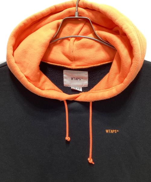 WTAPS（ダブルタップス）WTAPS (ダブルタップス) SWITCH/SWEATSHIRT ブラック×オレンジ サイズ:2の古着・服飾アイテム