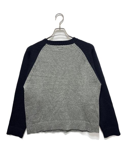 stussy（ステューシー）stussy (ステューシー) 90`sラグランスリーブニット カーキ サイズ:Ｓの古着・服飾アイテム