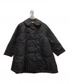 BLACK COMME des GARCONSブラックコムデギャルソン）の古着「丸襟キルティングドットコート」｜ブラック