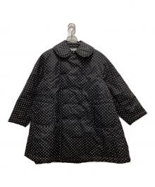 BLACK COMME des GARCONS（ブラックコムデギャルソン）の古着「丸襟キルティングドットコート」｜ブラック