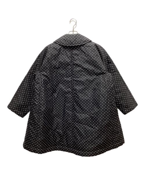 BLACK COMME des GARCONS（ブラックコムデギャルソン）BLACK COMME des GARCONS (ブラックコムデギャルソン) 丸襟キルティングドットコート ブラック サイズ:XSの古着・服飾アイテム