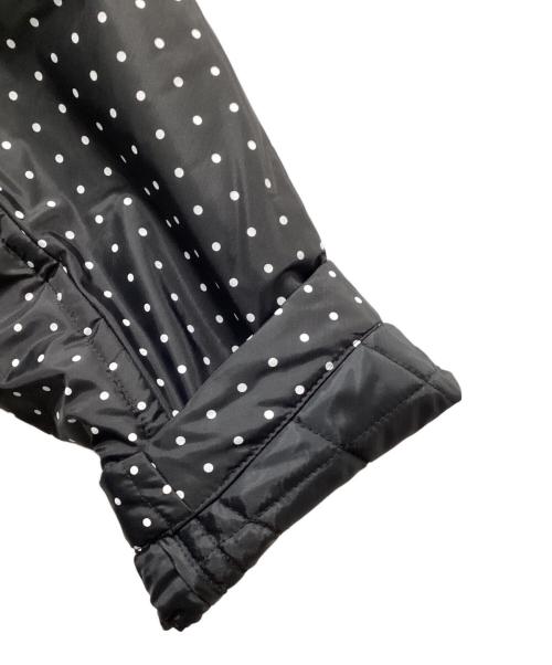 BLACK COMME des GARCONS（ブラックコムデギャルソン）BLACK COMME des GARCONS (ブラックコムデギャルソン) 丸襟キルティングドットコート ブラック サイズ:XSの古着・服飾アイテム