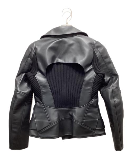 JUNYA WATANABE（ジュンヤワタナベ）JUNYA WATANABE (ジュンヤワタナベ) ニットインサートジャケット ブラック サイズ:Mの古着・服飾アイテム